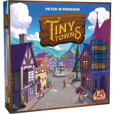 White Goblin Games - Tiny Towns - familiespel - 1 tot 6 spelers - 45 minuten - Vanaf 10 jaar - Plan slim en bouw een bloeiende stad