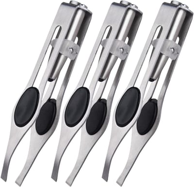 Pincet met Licht - Precisie Tool - Nauwkeurig Haren Verwijderen - Ingebouwde LED Verlichting - 98 cm - Zilver