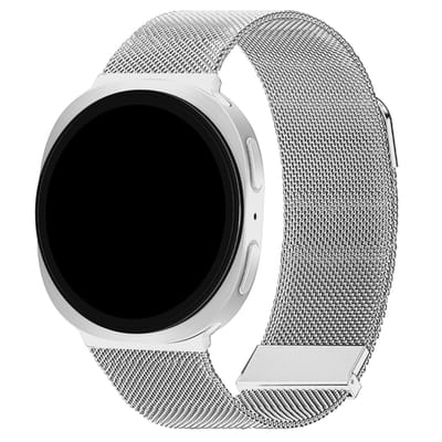 imoshion Milanees magnetisch bandje voor de Samsung Galaxy Watch 9 (40/44mm) / Watch 8 (40/44mm) / Classic (46mm) - Zilver