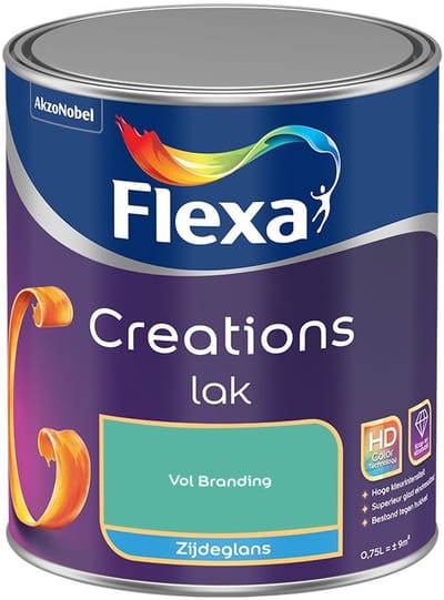 Flexa - Creations Lak Zijdeglans - Vol Branding - Mengverf - 750 Ml