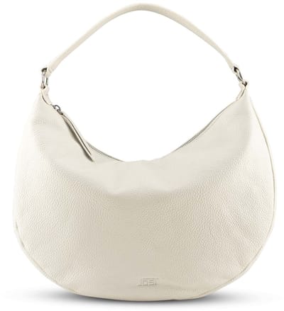 JOST Leren Schoudertas Vika Hobo Bag White Crème