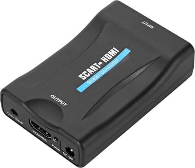 Scart Naar HDMI Converter Adapter Kabel HD Scart Naar HDMI Omvormer 1080p - Zwart