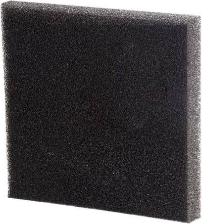 Filterschuim 50x50x10 cm - Filtermaterialen - fijn zwart