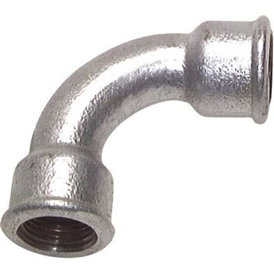 90° L-Koppeling Rp2 1/2'' Binnendraad Lang Gietijzer 25bar