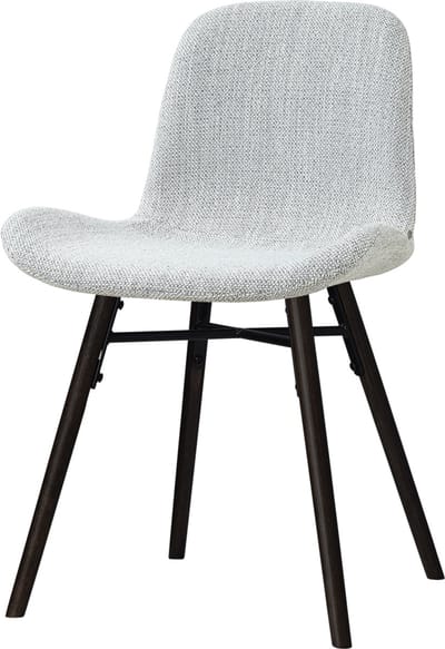 Nolon Nena-Fé Eetkamerstoel grijs melange - zwart houten onderstel