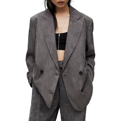 AllSaints Elle Blazer Grey Size: 32 | Blazers Outlet | Dames | Grijs