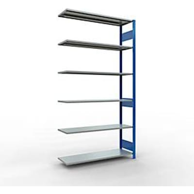 SCHULTE Lagertechnik - Aanbouwsysteem zonder schroeven - 2500x1300x400 mm, type 150 kg