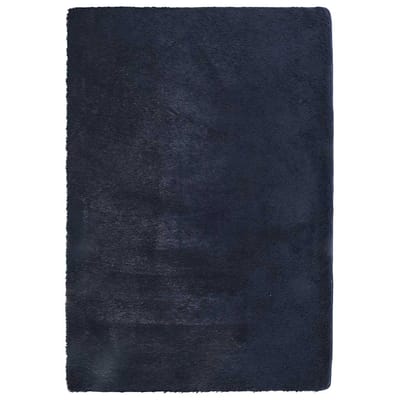 vidaXL - Hoogpolig - vloerkleed - NAVARRA - 200x290 - cm - polyester - marineblauw
