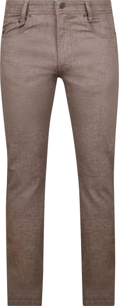 Mac Broek Arne Melange Bruin - Maat W 29 - L 30 - Heren - Five-pocket broek