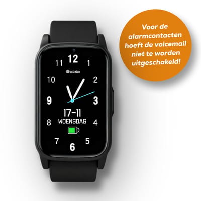 Wiesba® WB80S - GPS Horloge Senior - Smartwatch voor Ouderen - Persoonlijke alarmen - alarm horloge ouderen - GPS Horloge Alzheimer - Valdetectie