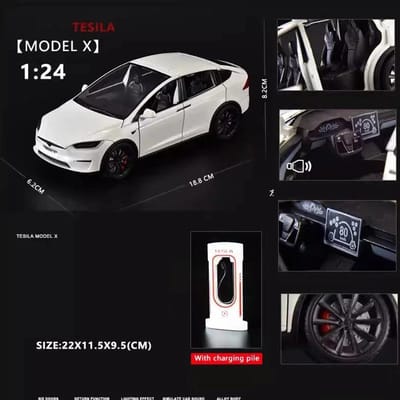 Nieuw 1:24 Simulatiemodel X Legering Auto Model Geluid En Licht Pull Back Speelgoedauto Metaal Elektrische Auto Jongens Collectie Decoratie Cadeau