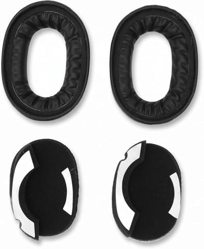 Vervangende oorkussens van leer en traagschuim voor draadloze over-ear noise cancelling hoofdtelefoons, comfortabel en duurzaam