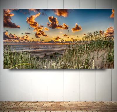 Foto op Canvas - Strand AlexF016 – Formaat 120 x 60cm - Wanddecoratie - Muurdecoratie woonkamer - Slaapkamer decoratie - Kamer accessoires - Schilderijen op canvas