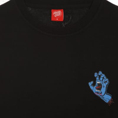 Sweatshirt met ronde hals voor heren Screaming Hand Chest Crew Zwart