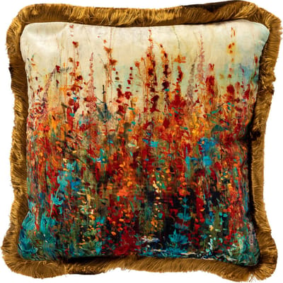 VALENTINA | sierkussen 45x45 cm | Tobacco Brown | bruin | multicolor | Hoii | met duurzame kussenvulling