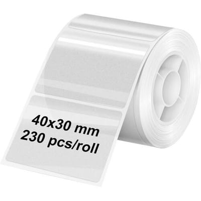 Olympia Thermische etiketten OL6322 - 40 x 30 mm - Transparant - 230 pcs. - Thuis | Kantoor | Hobby - 3-Pack