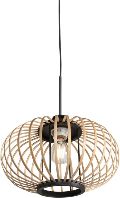 Steinhauer - hanglamp - Sparkled Light - naturel - bamboe - E27 - 4479ZW