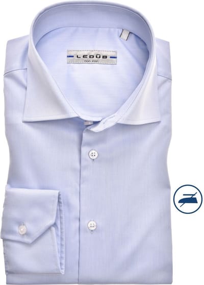 Ledûb Overhemd Non Iron Uni Modern Fit  Licht Blauw / male