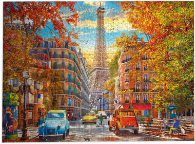 Gibsons - Autumn in Paris (door Dominic Davison) - 1000 stukjes 68×49cm (b×h) - Legpuzzel voor volwassenen