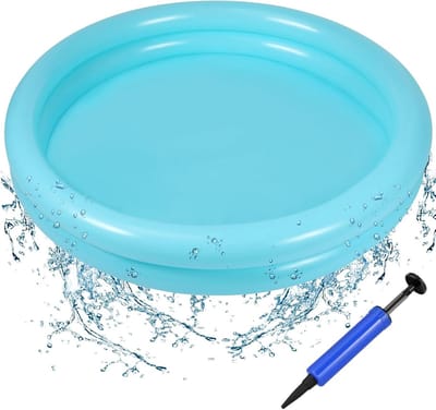 Thijox - Spetterbad voor Kinderen Ø60cm - Opblaasbaar Kinderzwembad, Sproeibadje voor Tuin, Balkon, Strand, Hoogwaardig PVC, Waterplezier voor Kids