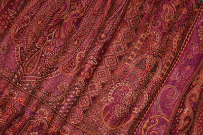 Dailygoods- Deken Jacquard geweven - Katoenen/Wollen Deken - Paisley Patroon - 140 cm x 200 cm - Luxe Plaid - Comfortabele Designerdeken