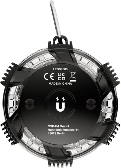 OSRAM LEDSL302 Gevarenlamp Waarschuwingslampje LEDguardian Road Flare, oranje (Ø x h) 110 mm x 45 mm