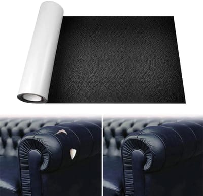 Reparatiepleister voor leer - zelfklevende leren pleister - opknapbeurt - 35 cm * 1 m - reparatiepleister - kunstleer - bank, stoel, auto zelfklevend leer