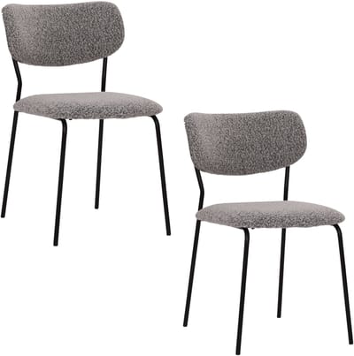 Housecraft Living Leah Eetkamerstoelen Taupe - Set van 2