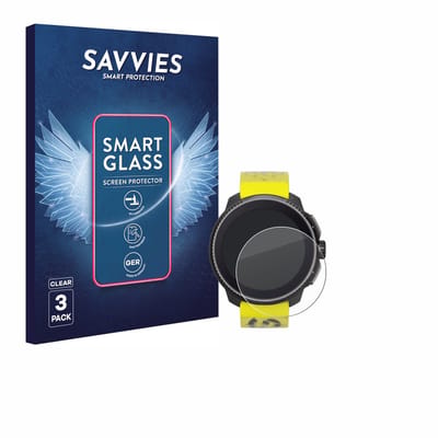 3 Stuks Savvies Screenprotector - geschikt voor Suunto Race / 2 - beschermfolie glas transparant