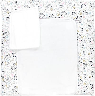 Baby Verschoonmat - Commode Mat - Baby Verzorgen - Inclusief 2 Terry Covers - 75 x 80 cm - Rowan