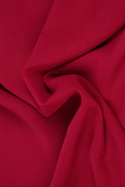15 meter chiffon stof - Wijnrood - 100% polyester