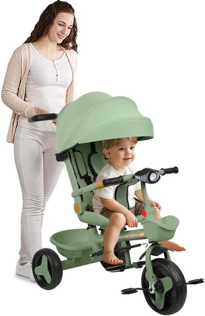 Kinderwagen Driewieler - Baby driewieler - Veilig Vervoer - Zit en Lig Stand - 100 x 75 x 50 cm