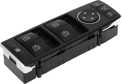 Dailygoods - Power Window Switch - Raam Bedieningsschakelaar - Voor Mercedes-Benz - Zwart - OE-nummer 2929054900 - Voorzijde Bestuurderszijde - Geschi...