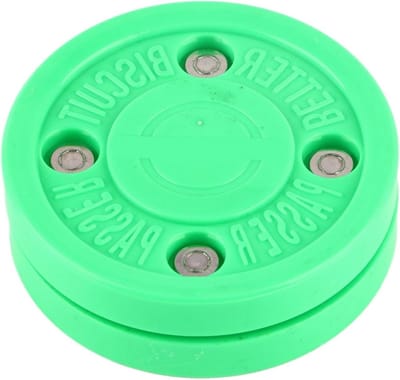 IJshockey Puck - Training Puck - Droge Oefening - Schokabsorberend Ontwerp - 7.5 cm - Groen