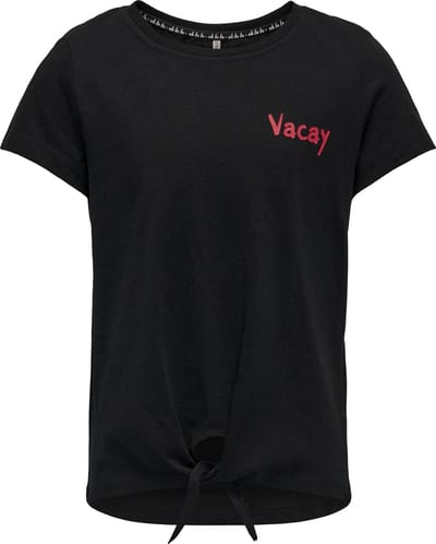 Only tshirt kogelin fit 15237722 knot top zwart