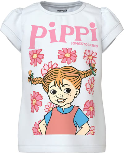 NAME IT - NMFAMENA PIPPI SS TOP SKY - Meisjes - T-shirts