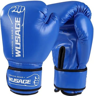 Nivard Bokshandschoenen - Kickboks Handschoenen - Boxing Gloves Set - Vecht Handschoenen - Heren - Dames - Blauw - Kind