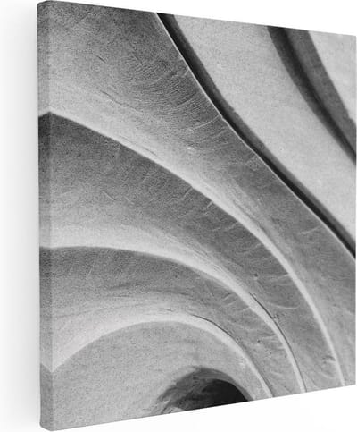 Artaza Canvas Schilderij Organisch - 30x30 cm - Klein - Muurdecoratie Abstract - Wanddecoratie Woonkamer - Kamer Accessoires
