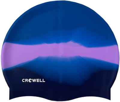 Crowell Badmuts Zwem Siliconen Multi Flame Blauw-Paars kol.21