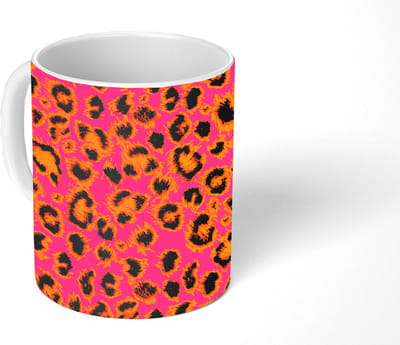 Mok - Koffiemok - Design - Vacht - Luipaardprint - Mokken - 350 ML - Beker - Koffiemokken - Theemok