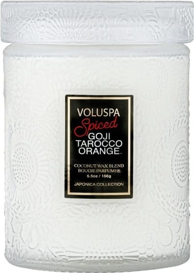 Voluspa Japonica Holiday Geurkaars Japonica Spiced Goji Tarocco Orange Small Jar Candle 156gr