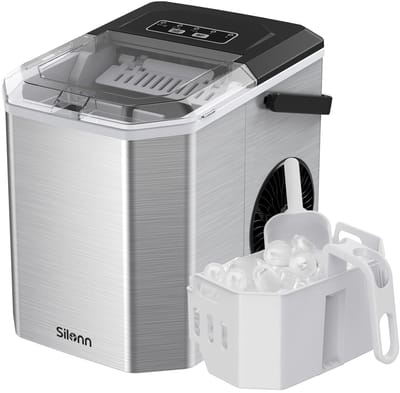 Draagbare IJsblokjesmachine - Mini IJsproducent voor 9 IJsblokjes in 6 Minuten, Zelfreinigend, Perfect voor Thuis en Evenementen