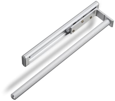 SOTECH Aluminium Handdoekhouder TED 1-armig EV1 geanodiseerd (325 - 487 mm, uitschuifbaar) telescopisch handdoekrek geschikt voor badkamer of keuken