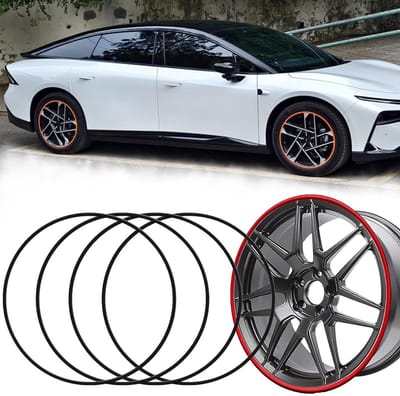 Velgbescherming set - Wielrand ring - Auto beschermen - Zelfklevend aluminium - Set van 4 - Diverse kleuren