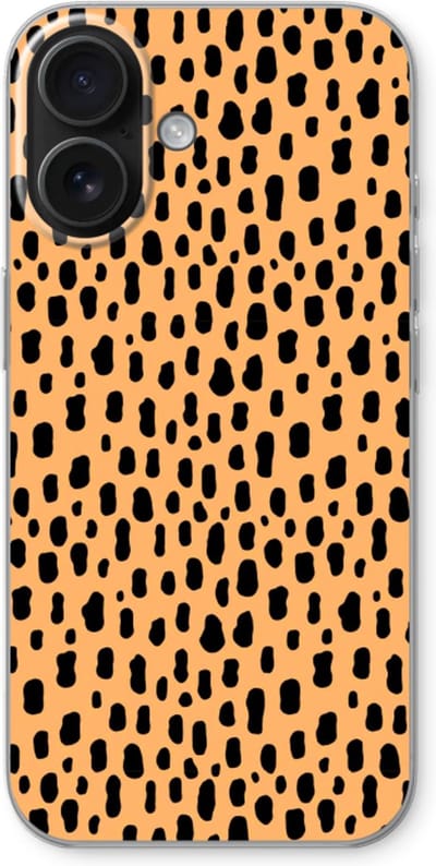Case Company® - Hoesje geschikt voor iPhone 16 hoesje - Panter - Soft Cover Telefoonhoesje - Bescherming aan alle Kanten en Schermrand