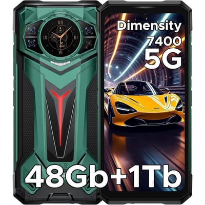 DOOGEE S200 Ultra 5G Mobiele Telefoon 48GB+1TB 6.72  Display 11000mAh 100MP Android 15 groen