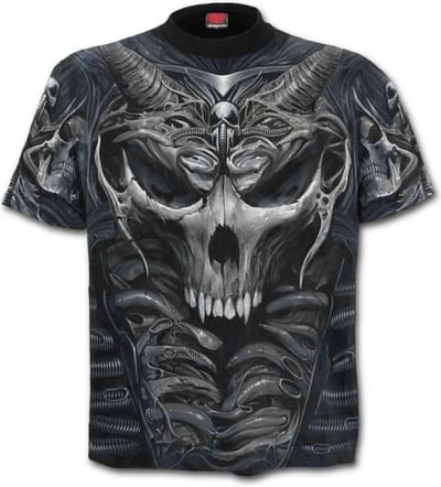 Spiral Heren Tshirt -L- SKULL ARMOUR Zwart
