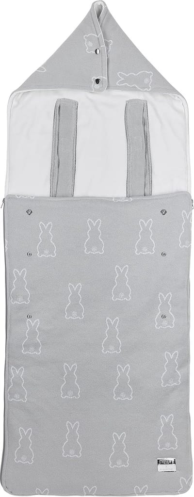 Baby Voetenzak - Kinderwagen zak - Warm Blijven - Verstelbare Riemen - 130 x 45 cm - Zilver