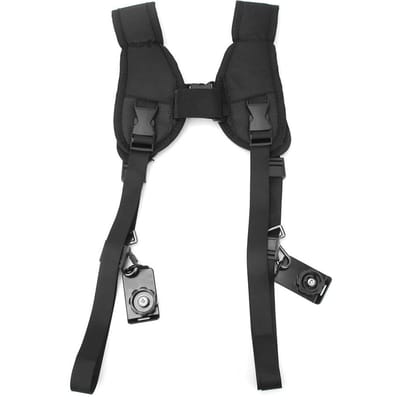 Schouderriem Zwart Nylon Universeel Verstelbaar Ademend Camera Houder Nekriem