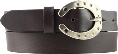 Kinder Riem - Paarden Riem - Paardrijden Kleding - Hoefijzer Gesp - 3 cm Breed - Bruin